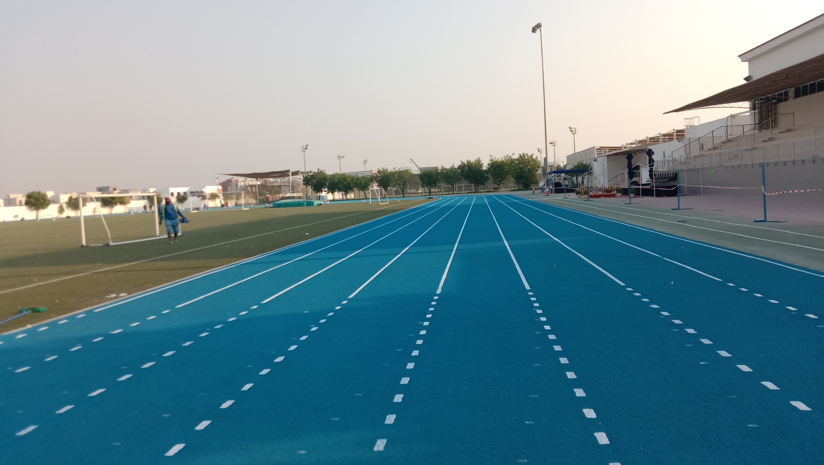 Rubber Flooring Works @ Gems Modern Acadamy