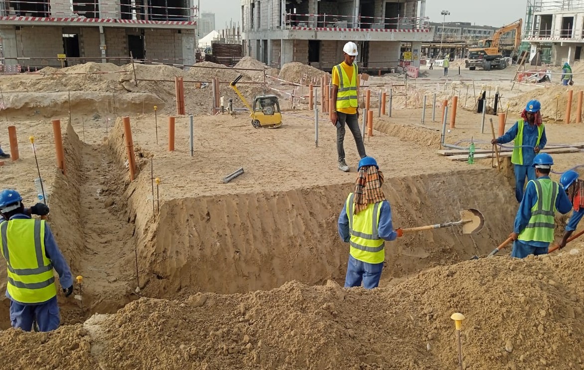 Foundation Formation works @ Damac Lagoons
