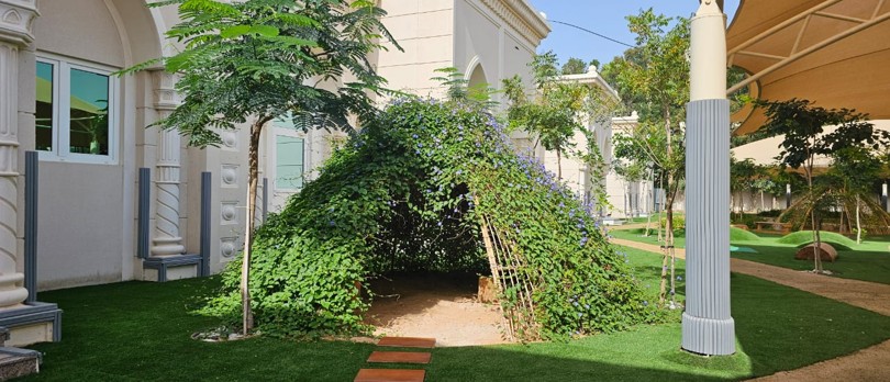 Garden lanscaping works @ Gems Metropole school